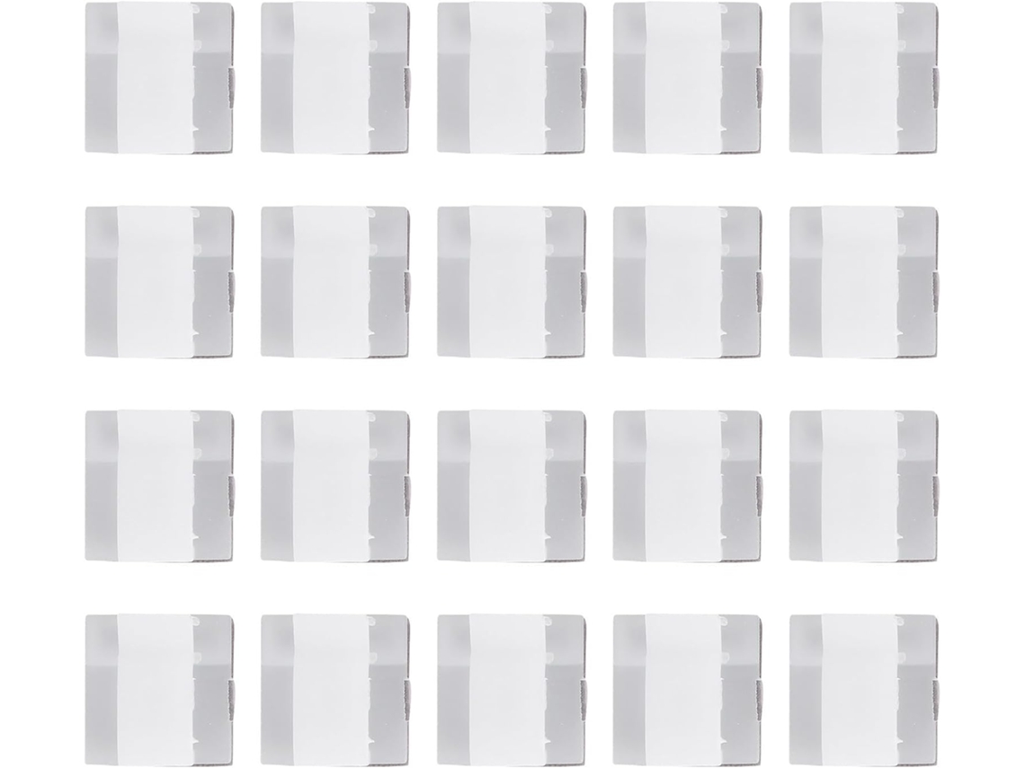 100 Mini Presilhas Decorativas Autoadesivas Para Cabos Na Cor Ap66, Fáceis De Colar