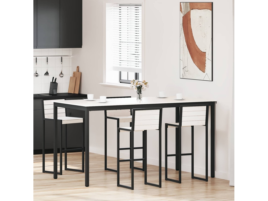 Vidaxl Mesa De Bar Branco 200 X 100 X 105 Cm