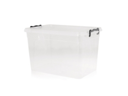 Caixa Arrumação com Lock Plástico 30L Transparente KASA 1 un