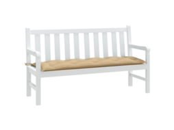 Vidaxl Almofadão P/ Banco De Jardim 150x50x7 Cm Mesclado Tecido Bege