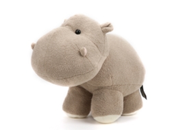 Mali brinquedo de Pelúcia Hipopótamo Bege 40x25cm Macio Presente Decoração Infantil