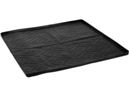 Tapete de silicone Nuobesty para mini geladeira, 50x50 cm, com borda elevada antiderrapante e bandeja coletora de gotas.