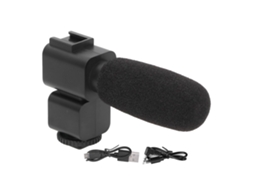 Video Recording Microphone Wide Range Frequency Shock Absorbing Stereo Interview Microphone For Camera LAXISCREED