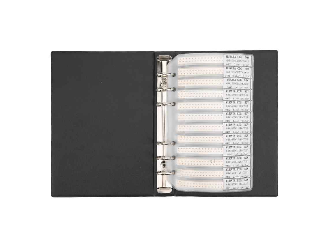 Conjunto De Capacitores Série 0402 Da Laxiscreed Com Vários Valores E Guia De Uso