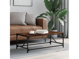 Vidaxl Mesa De Centro 100x50x35 Cm Derivados Madeira Carvalho Fumado
