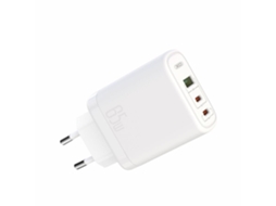 Alimentador Usb-a 45w 3a / 2 Usb-c Pd 65w 3a Branco Xo