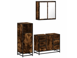 Conjunto de Móveis WC Madeira Carvalho Fumado MAISON EXCLUSIVE