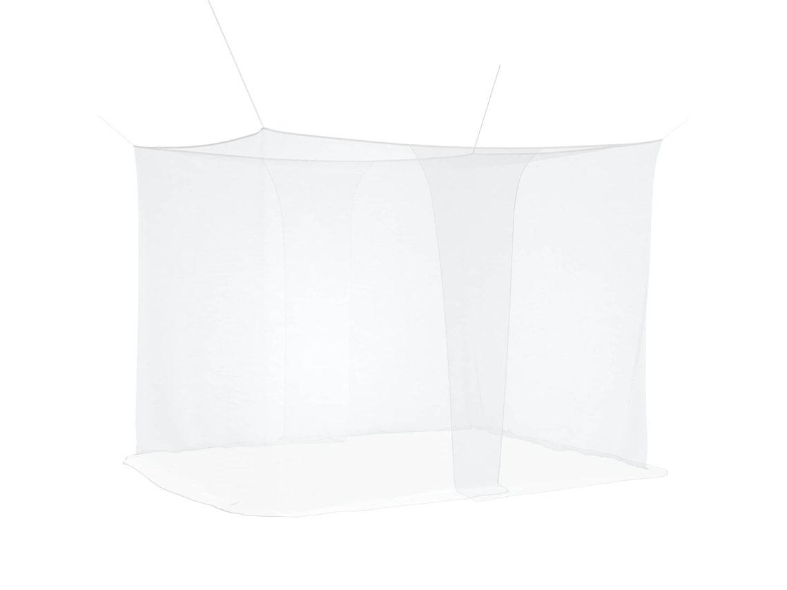Vidaxl Rede Mosquiteira Para Cama 156 Mesh 3 Pcs Branco Poliéster