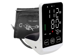 Tonômetro de Voz Portátil com Led para Monitor Pressão Arterial Braço, Uso Doméstico. Medidor Ar Terial Digital Manguito. GOKOCO