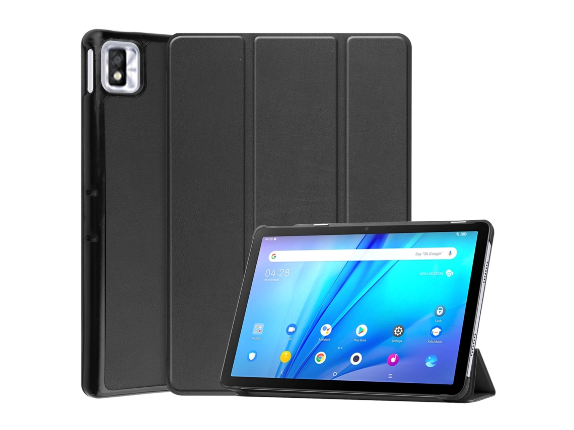 Capa De Couro Flip Horizontal Texture Yuysan Para Tcl 10s (preto)