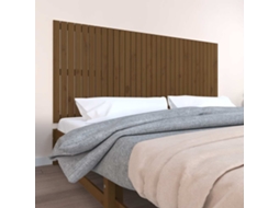 Vidaxl Cabeceira de Parede 204x3x90 Cm Pinho Maciço Castanho mel