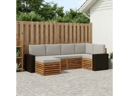 Vidaxl Conjunto De Sofás Para Exterior 6 Unid. Poliéster