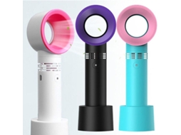 2026 vantilador Sem Lâmina Portátil Mini Usb Recarregável para Viagem com Suporte