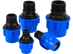 Adaptador de Conexão Macho 1/2", 3/4", 1", 3,8 Cm para Tubo Reto Pe/pvc 20/25/32/40/50 Mm S/MARCA