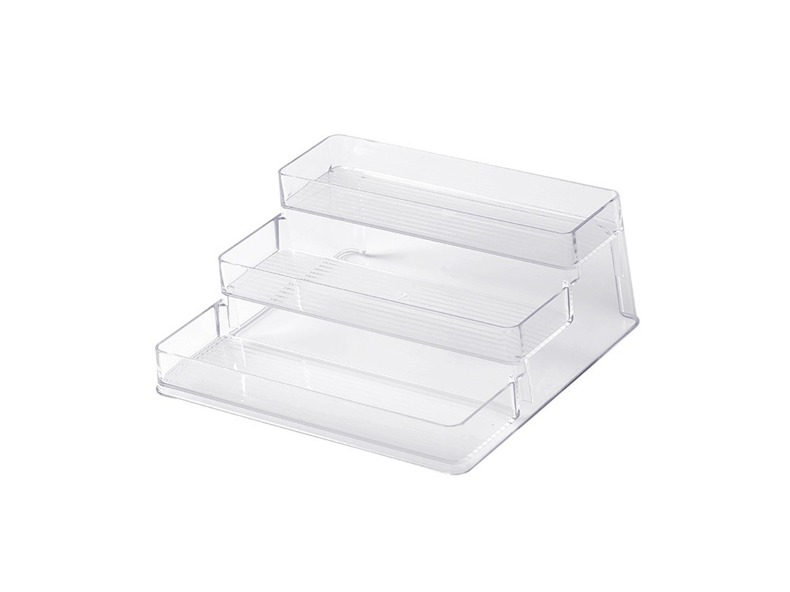Rack organizador de esmalte de unhas 3 andares transparente para mesa multifuncional com S/MARCA