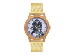 Reloj De Cuarzo Con Correa De Silicona Moda Unisex Para Hombre Y Mujer (oro)