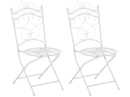 Conjunto De 2 Cadeiras Indra Branco Clp
