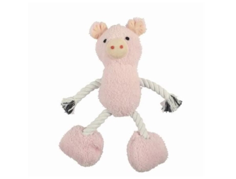 Brinquedo De Pelúcia Porco Sonoro Para Cães Rosa 25x30 Cm Love Story