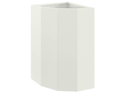 Conjunto 1 Caixa De Vaso Vidaxl Branco Aço (30 X 30 X 50 Cm)