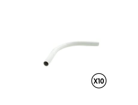 Curva De Pvc Rígido Ø 25 Mm, Cinza, 10 Unidades Tupersa