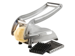 Cortador de batata frita com lâminas de corte intercambiáveis - para batatas fritas caseiras inglesas ou americanas - feito de aço inoxidável 304 de a