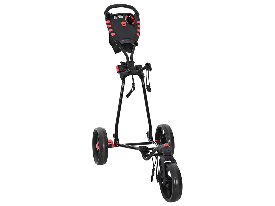 Vidaxl Carrinho De Golfe Preto Ferro Dobrável