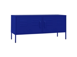 Aço TV Móvel 105x35x50 Cm Azul Marinho MAISON EXCLUSIVE