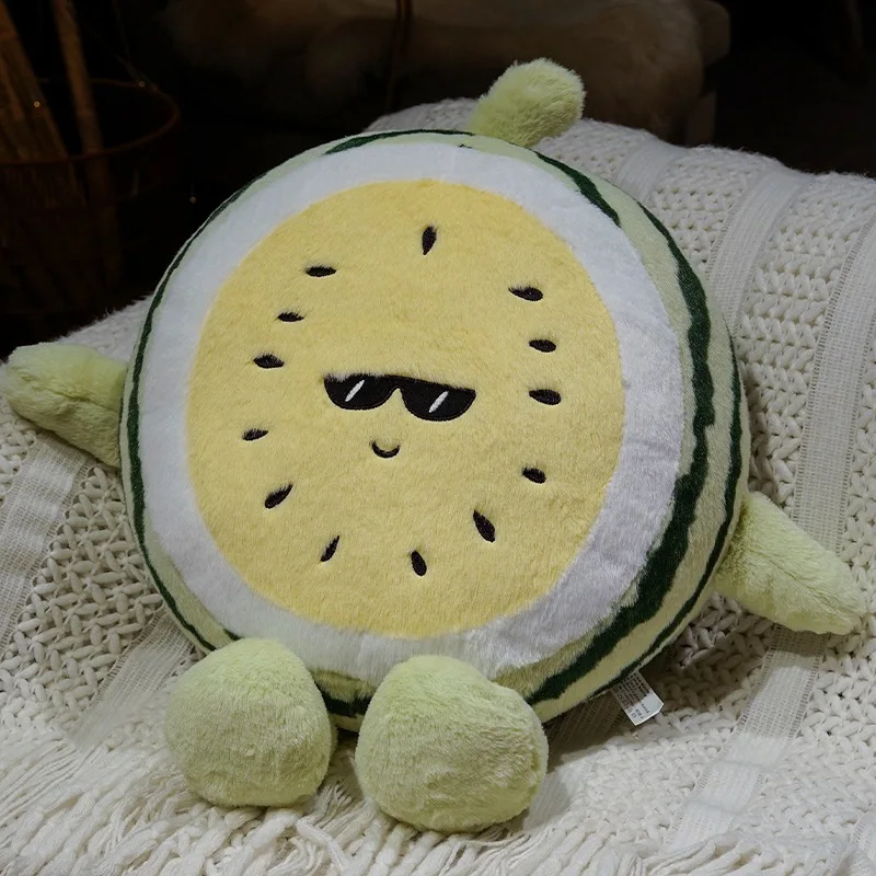 Almofada Decorativa para Sofá com Estampa de Melancia Almofada Criativa para Adultos MDUG (amarelo Frio, 45 Cm)
