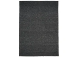 Consilio Concept Tapete Wooly De Lã, Feita À Mão, Natural E Vegana, 200x290 Cm, Antracite
