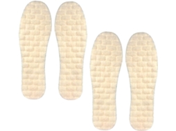 Palmilhas Térmicas De Lã Para Calçados, 2 Pares, Tamanho 35-36, Acolchoadas E Grossas, Respiráveis E Com Absorção De