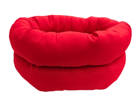 Cama Dupla 50Cm Confort Line Happy Days Vermelha PETWAU