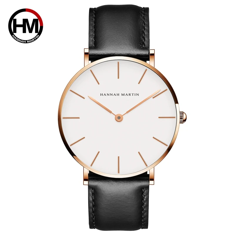 (pulseira Preta, Caixa Em Ouro Rosa, Mostrador Branco) Relógio Masculino De Quartzo Ultrafino, Relógio De Pulso Elegante E Sofisticado Para Negócios.