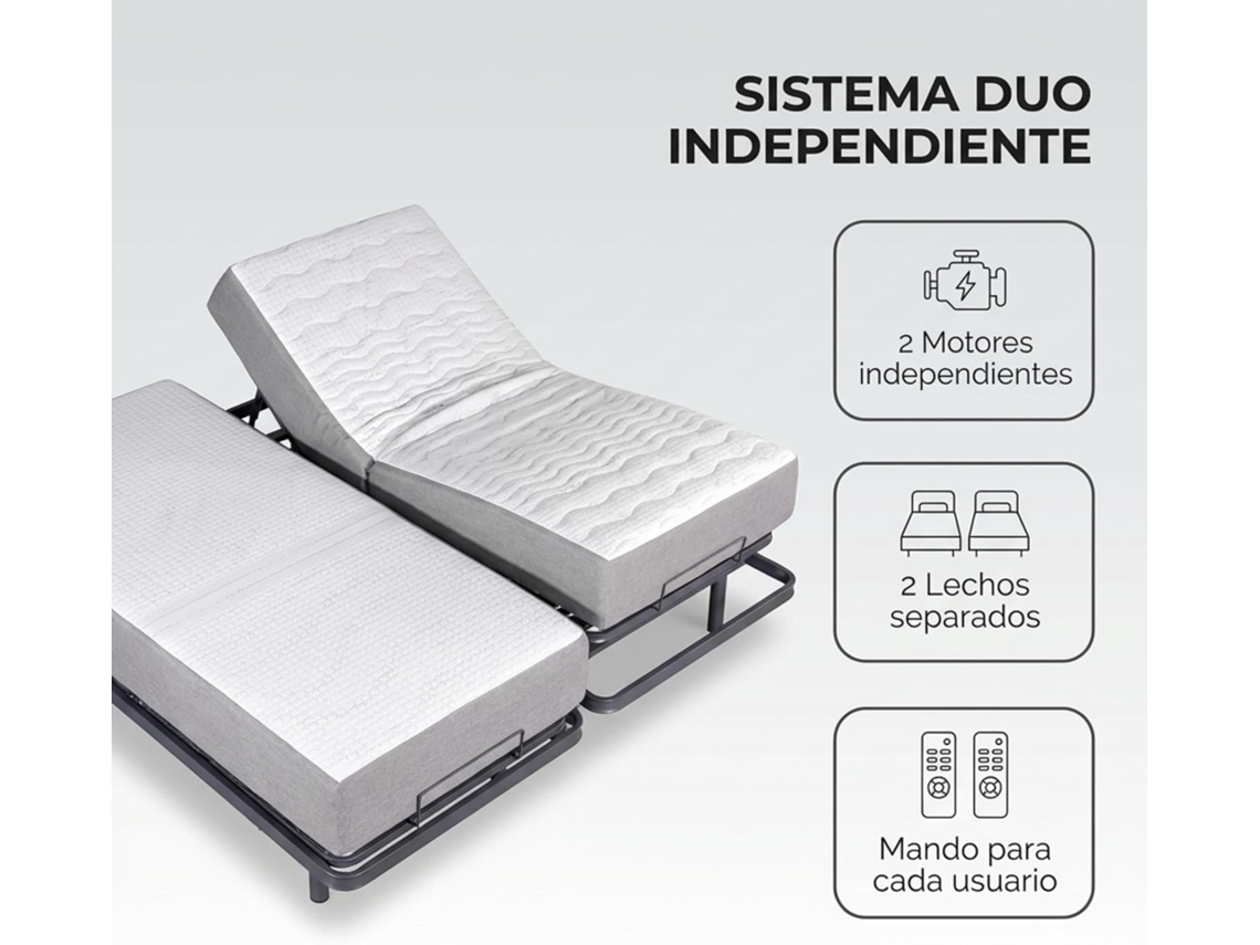 Cama Articulada Elétrica Matrimônio 2 Leitos Häusbed 160x190 Cm