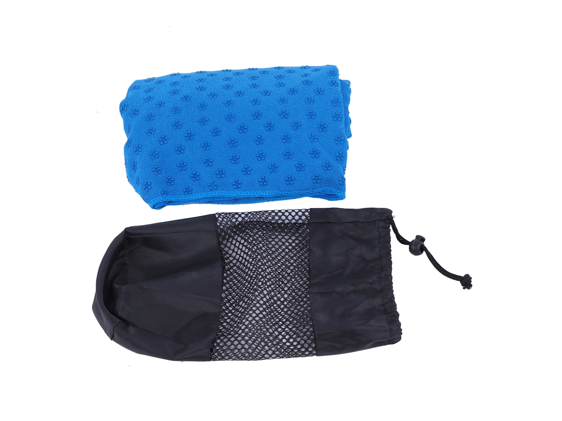 Toalla de Yoga Antideslizante, Absorvente de Suor, 185x63cm, para Academia, Pilates, Azul S/MARCA