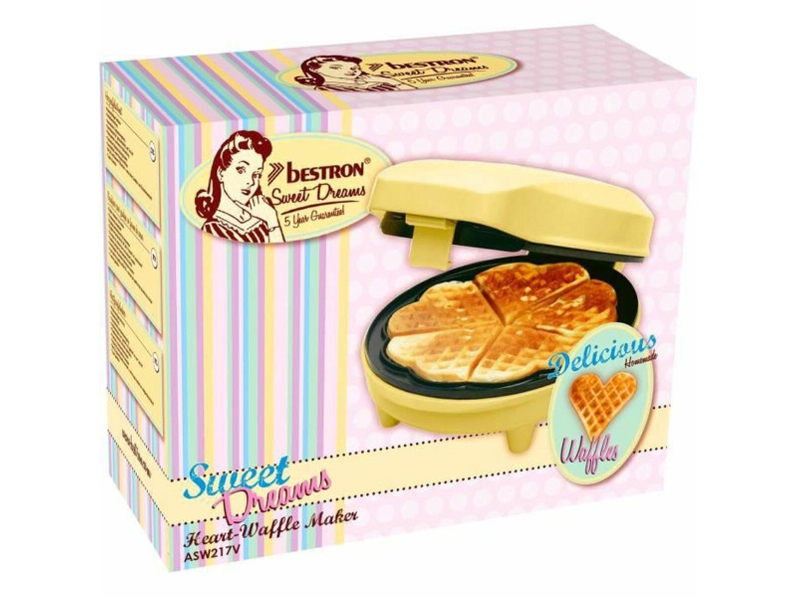 Máquina de Waffles BESTRON Classic Heart Worten.pt