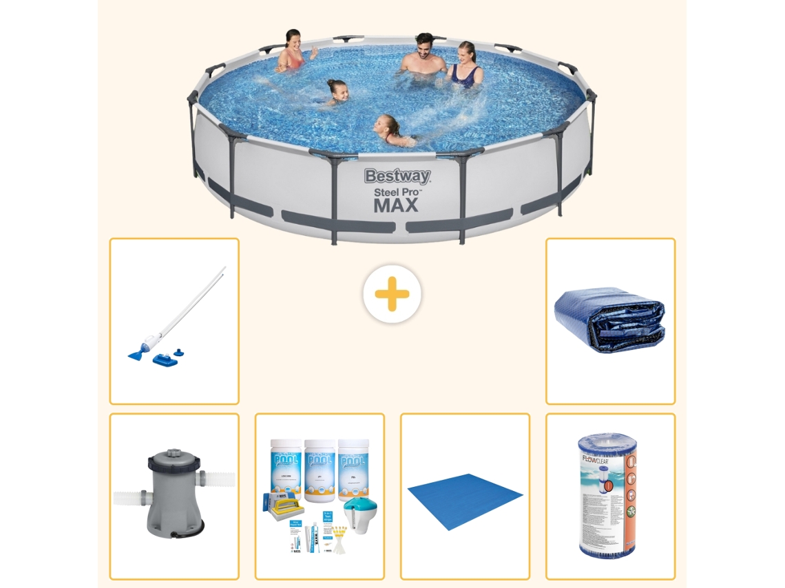 Bestway Piscina Bestway Steel Pro Max Redonda - 366x76 Cm - 7-peças S21692