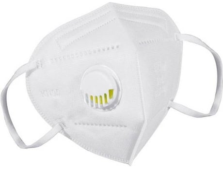 Máscara de Proteção KN95 com Válvula de Respiração (10 un)