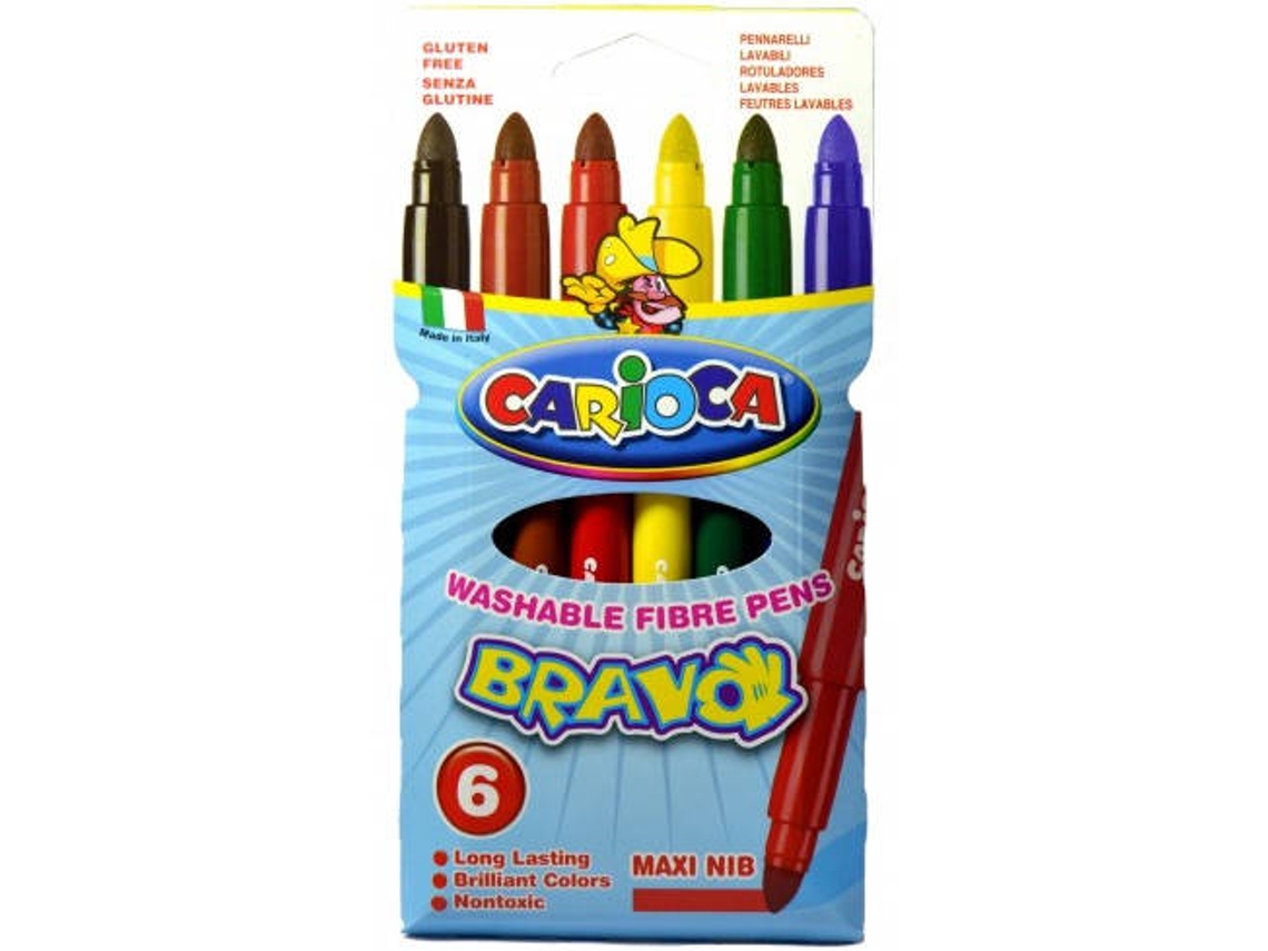 Pack Canetas de Feltro CARIOCA Bravo Multicor