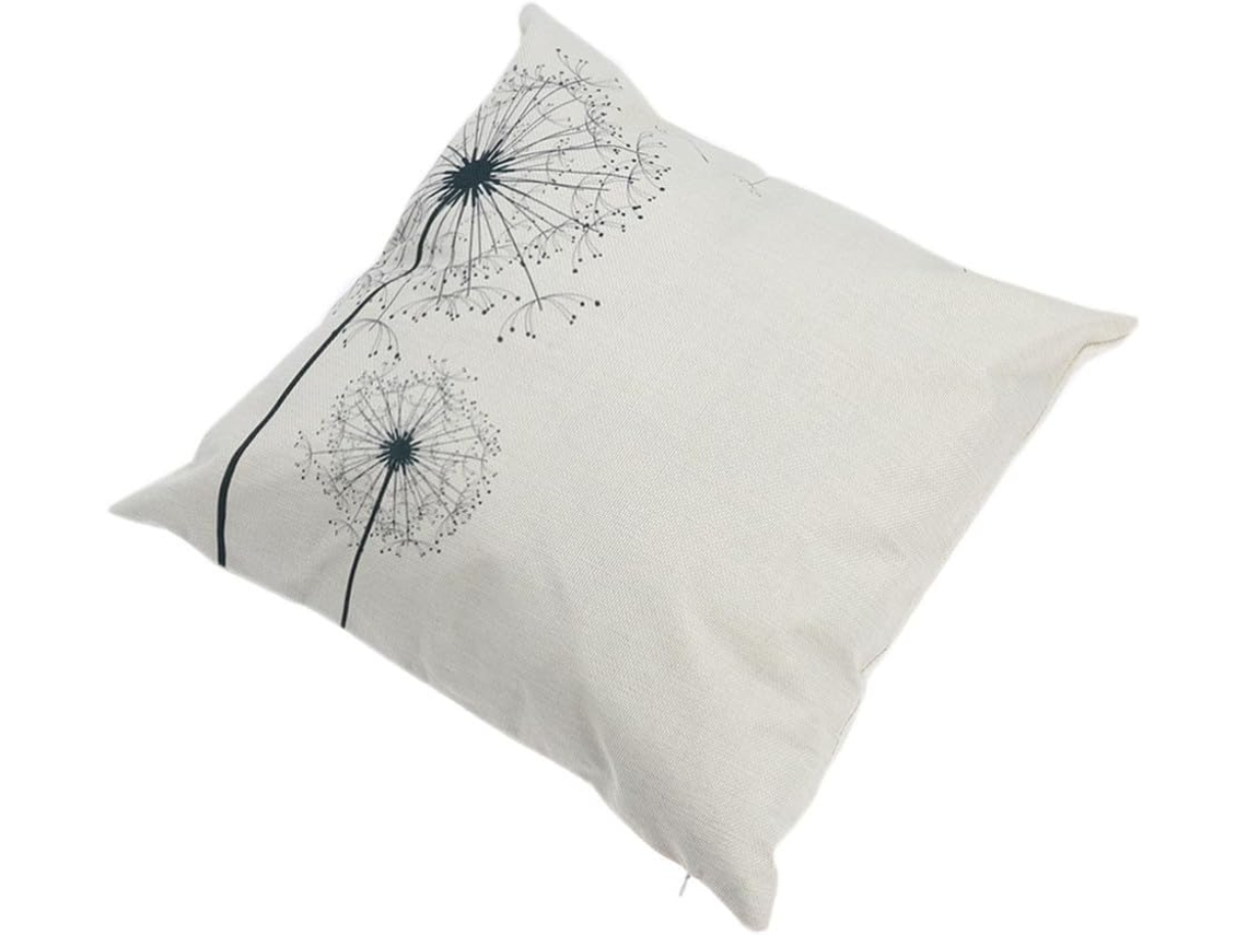 Capa de Almofada Decorativa em Linho, 45x45cm, com Estampa Criativa e Costuras Cuidadosamente CHABERLU