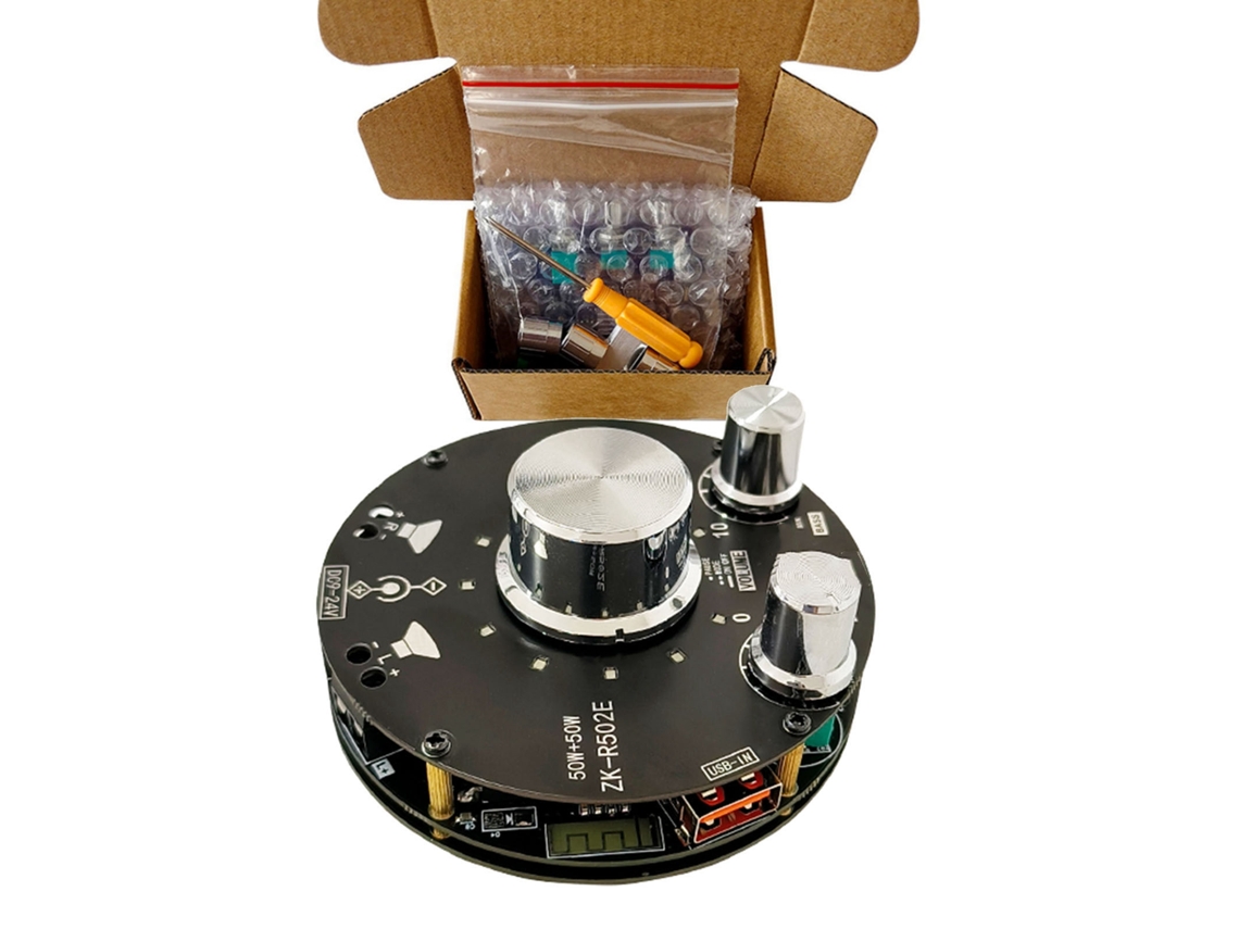 Placa Amplificador Bluetooth Estéreo 2.0 Controle De Grave E Agudo