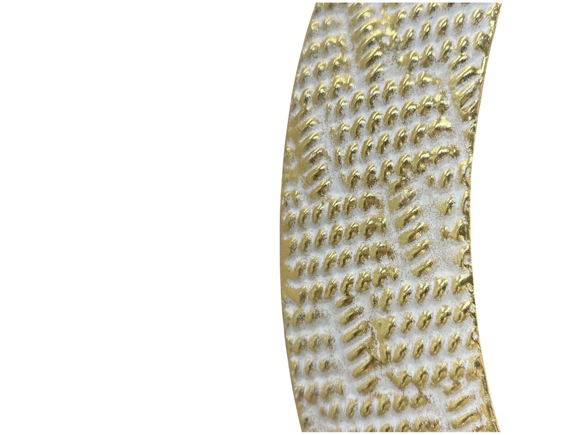 Espelho De Parede Home Esprit Branco Dourado Oriental 73 X 7 X 73 Cm