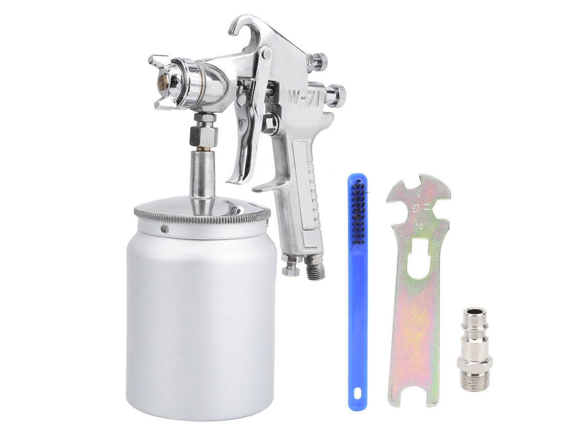 Kit De Pistolas De Pintura W-71 1.3mm Estilo Europeo 600cc Herramienta Manual Para Pintar Coches Paredes Puertas