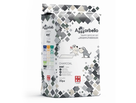 Resguardos com Carvão Ativado para Cães FLERRIBIELLA (Medidas: 60 x 90 cm - Quantidade: 20 Unidades)