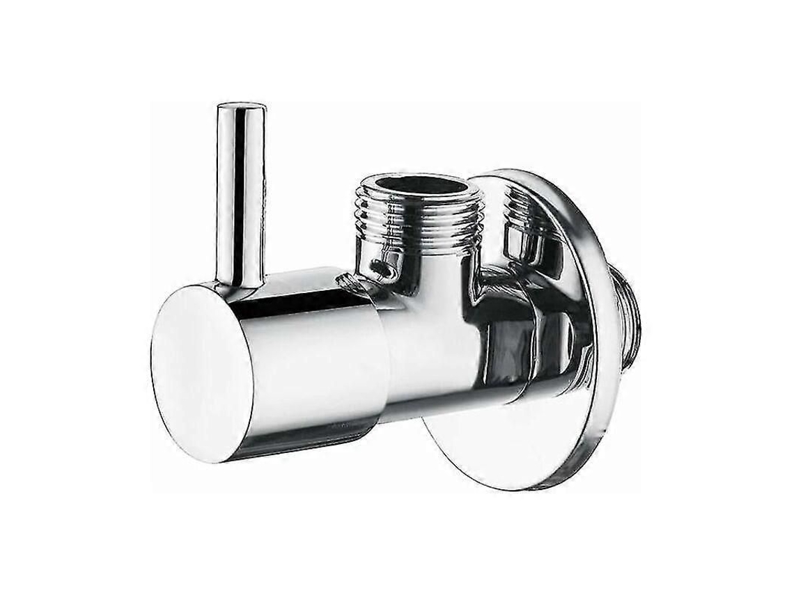 Válvula Angular Com Alça, Cromada, 1/2 Polegada, Para Cozinha E Banheiro (shikai)