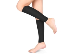 Mangas De Compresión Gradual Para Piernas, Medias Sin Pie 20-30mmhg Prevenir Varices, Talla M Negro