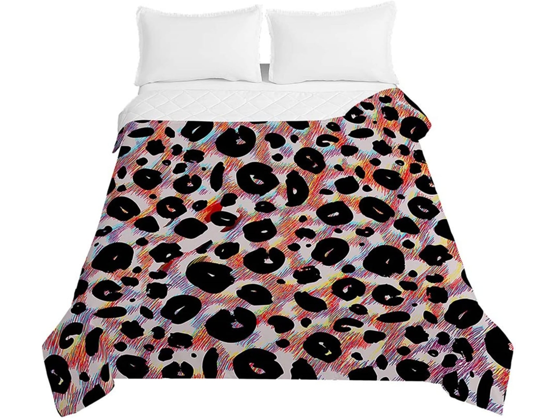 Capa de Edredom com Estampa 3d Animais em Microfibra 150 X 200 Cm