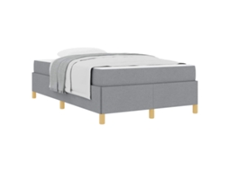 Estrutura da Cama Cinzento claro 120 X 200 Cm Tecido MAISON EXCLUSIVE
