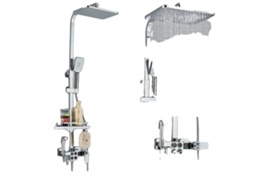Misturador De Duche Termostático, Torneira De Banheira Com Chuveiro De Chuva, Eletricidade Inteligente, Chrome 4dt Oem