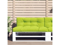 Vidaxl Almofadões Para Móveis De Paletes 2 Pcs Tecido Verde Brilhante