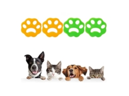 Máquina de lavar anti-bola de cabelo, 4 peças removedor de pêlos de animais de estimação, lavável e reutilizável, para cães e gatos roupas de pêlos de